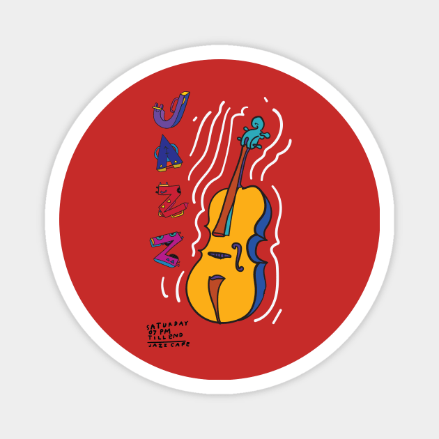 Jazz Night Magnet by Music Lover